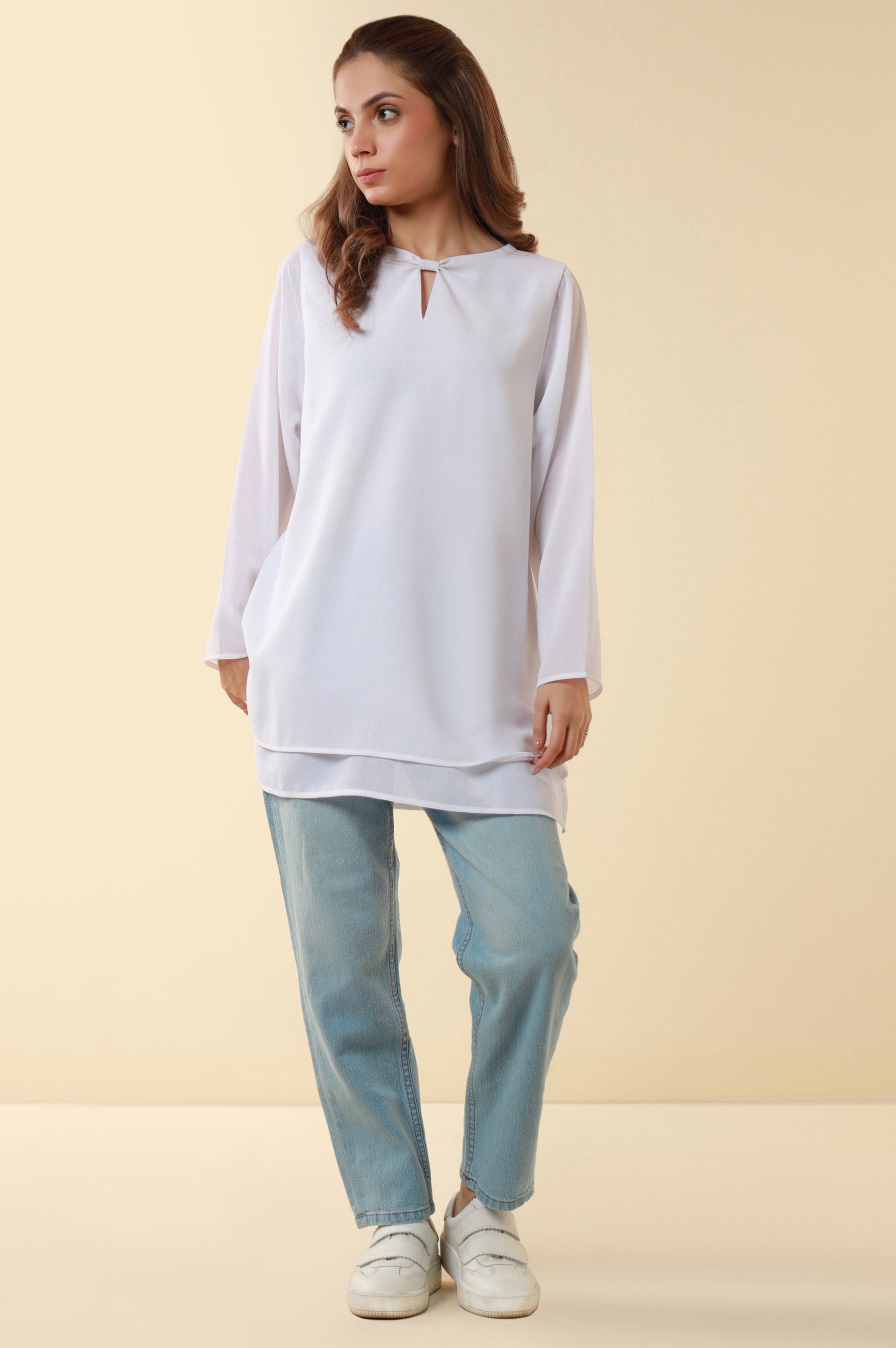 Zeen Western Georgette Top